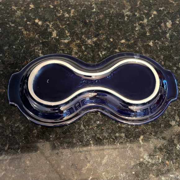 Fiesta Fiestaware Figure 8 Tray With Cream & Sugar Bowls set - Picture 11 of 12